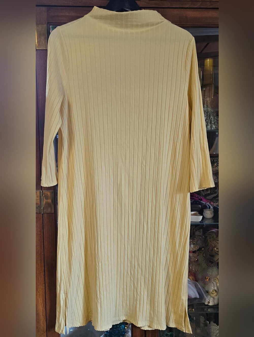Eileen Fisher Ribbed Mock Neck Tunic Dress